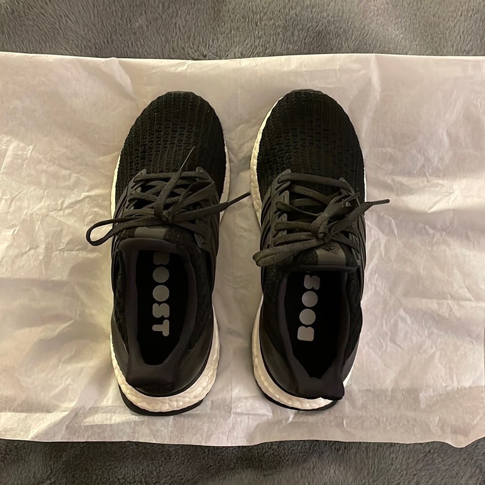 Black and White Adidas Ultra Boost